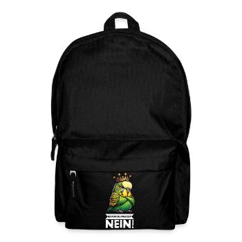 Bevor Du Fragst Wellensittich Vogel Welli Wellis  - Rucksack - Schwarz - Vorne
