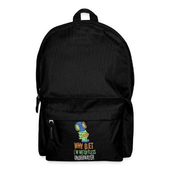 Tauchen Taucher Schnorcheln Sporttaucher - Rucksack - Schwarz - Vorne