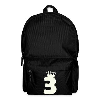3_krone - Rucksack - Schwarz - Vorne