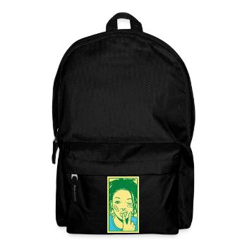 Black female portrait #7 - Backpack - black - Front