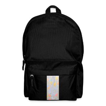 Œuvres abstraites avec partitions - Sac à dos - noir - Devant