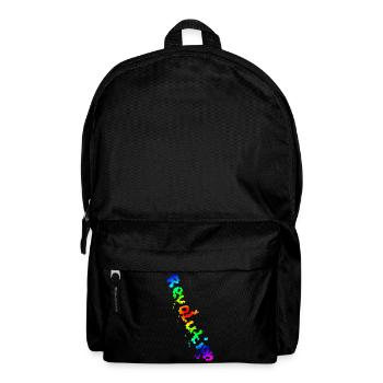 REVOLUTION (Regenbogen) - Rucksack - Schwarz - Vorne