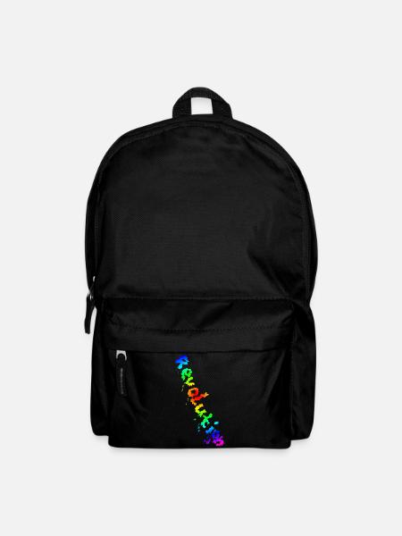 REVOLUTION (Regenbogen) - Rucksack - Schwarz