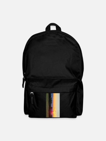Sonnenuntergang Golden Hour Field - Rucksack - Schwarz