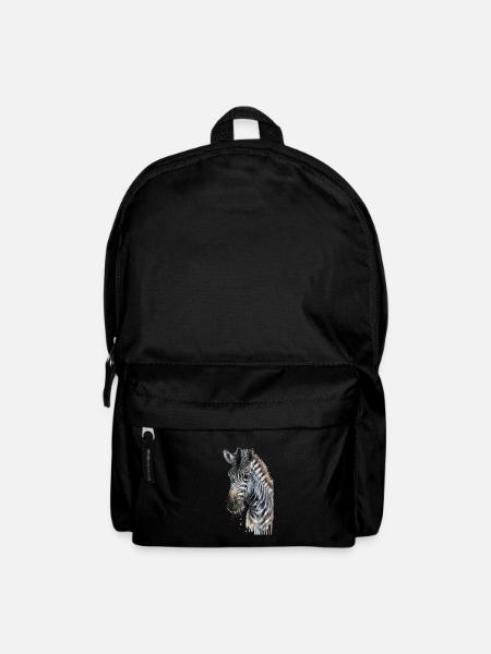 Zebra Aquarell Cool Tier - Rucksack - Schwarz