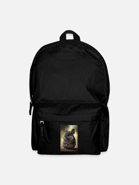 Chinchilla Realistisch Tier - Rucksack - Schwarz