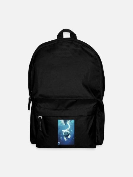 Chat Natation Sous-marine Anime Manga - Sac à dos - noir