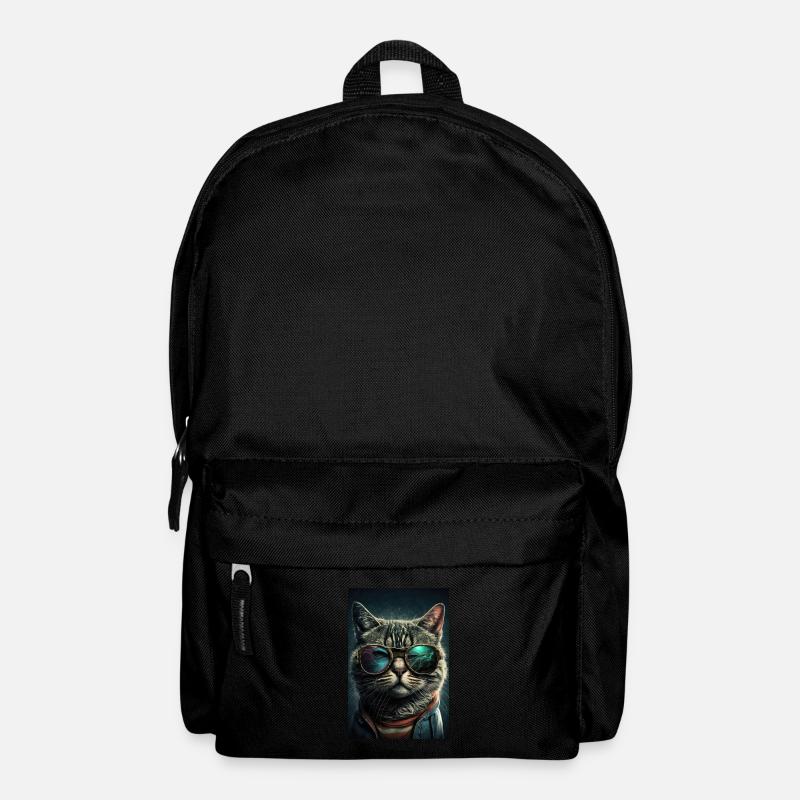 Katze Brille Sonnenbrille Cool Cat - Rucksack - Schwarz