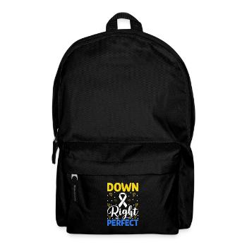 Down Right Perfect T21 Down Syndrome Awareness - Rucksack - Schwarz - Vorne