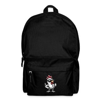 Huhn Cool Comic - Rucksack - Schwarz - Vorne