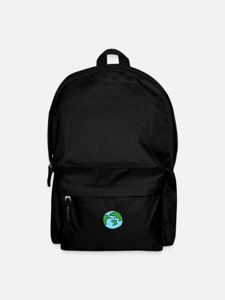 Welt - Rucksack - Schwarz