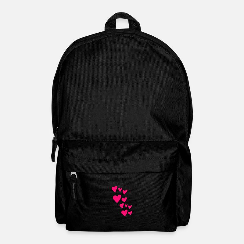 Herzen - Rucksack - Schwarz