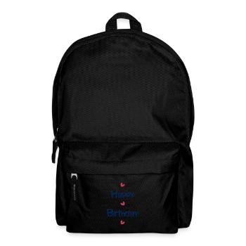 HAPPY BIRTHDAY. HAPPY BIRTHDAY. ANNIVERSARY. - Backpack - black - Front