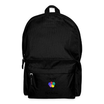 JOYEUX ANNIVERSAIRE. HAPPY BIRTHDAY. ANNIVERSAIRE. - Sac à dos - noir - Devant
