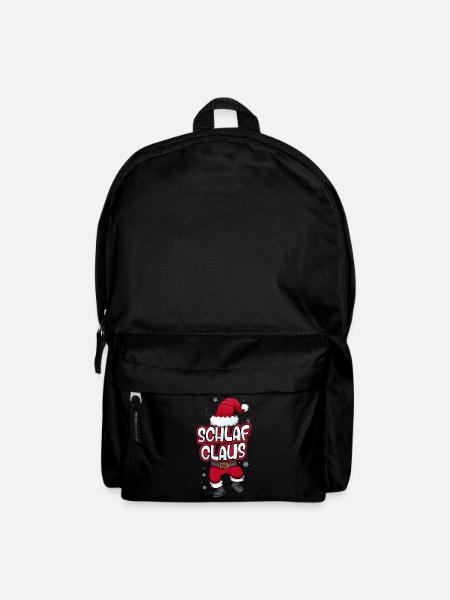 Schlaf Claus Weihnachtsmann Kostüm Familien - Rucksack - Schwarz
