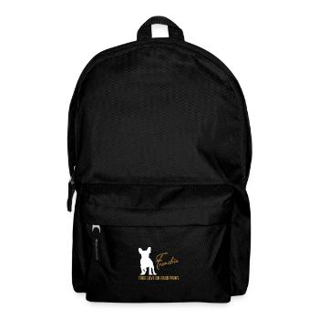 Frenchie amour sur quatre pattes - Sac à dos - noir - Devant