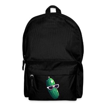 Cool cucumber with sunglasses - Backpack - black - Front