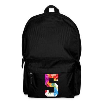 FARBIG NUMMER 5 BUNT 5. GEBURTSTAG - Rucksack - Schwarz - Vorne