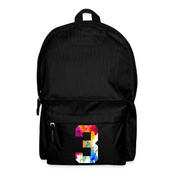 NUMÉRO 3 ANS 3ÈME ANNIVERSAIRE - Sac à dos - noir - Devant