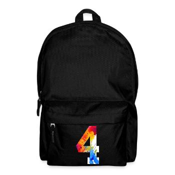 NUMMER 4 JAHRE 4. GEBURTSTAG - Rucksack - Schwarz - Vorne