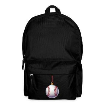 FROHE WEIHNACHTEN BASEBALL - Rucksack - Schwarz - Vorne