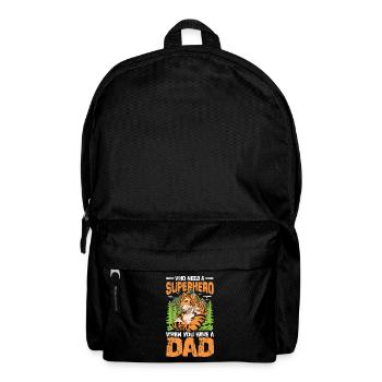 Who Need A Superhero When You Have A Dad - Rucksack - Schwarz - Vorne
