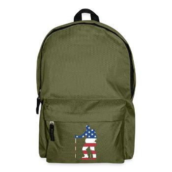 Hiker Us Flag Hiking - Backpack - olive green - Front