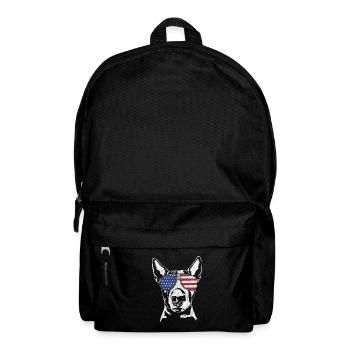 BULL TERRIER America Flag Dogs Wilsigns - Backpack - black - Front