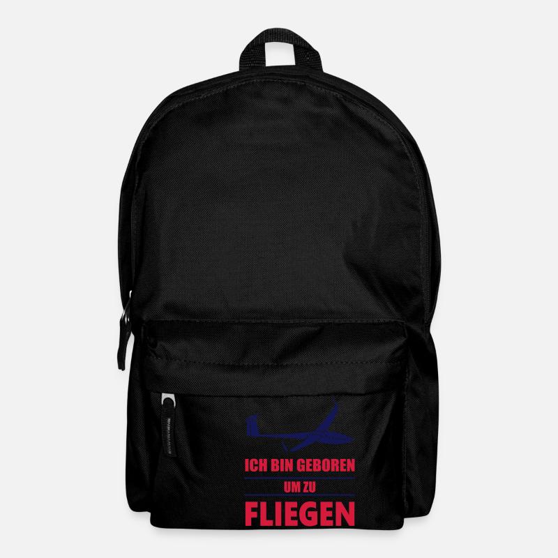 dg800_geborenumzufliegen_ - Rucksack - Schwarz