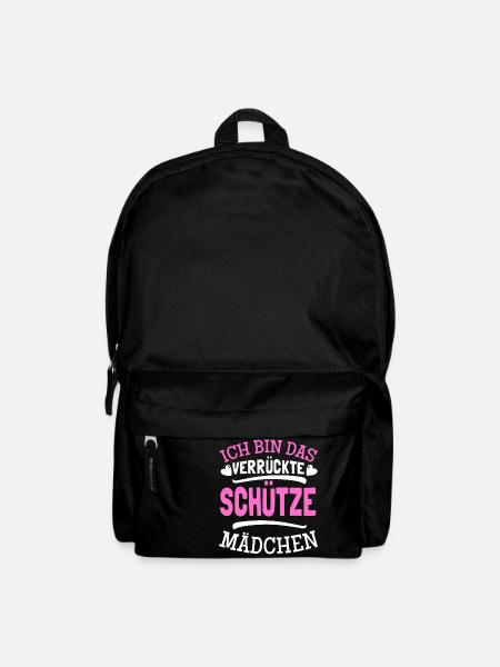 Ich bin das verrückte Schütze Mädchen - Rucksack - Schwarz
