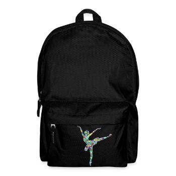 ballerina ballett dance dancer tanz taenzer yoga49 - Rucksack - Schwarz - Vorne