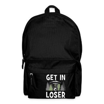 Get In Loser - Rucksack - Schwarz - Vorne
