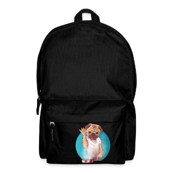 Salt Bae Hund kocht mit Hingabe - Rucksack - Schwarz - Vorne