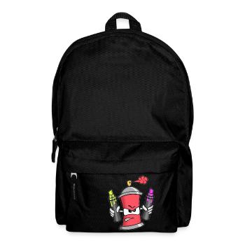 Graffiti Spray Can (red) - Rucksack - Schwarz - Vorne