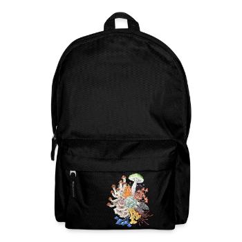Bildet Räte! / Pilze / Fungi - Rucksack - Schwarz - Vorne