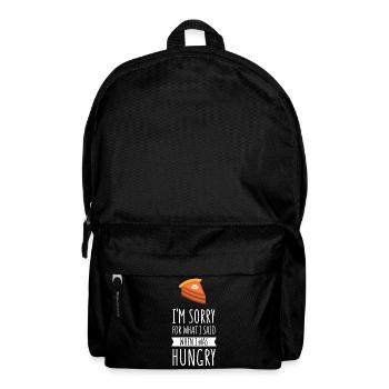 Je suis désolé pour ce que j'ai dit quand j'avais faim - Sac à dos - noir - Devant