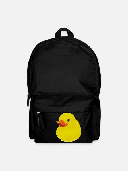 Ente, Badeente, Duck, Rubber Ducky - Rucksack - Schwarz