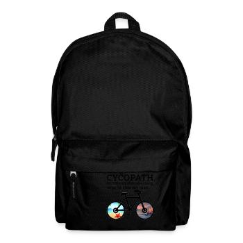 Cycopath Noun, une envie irrésistible de faire du vélo - Sac à dos - noir - Devant
