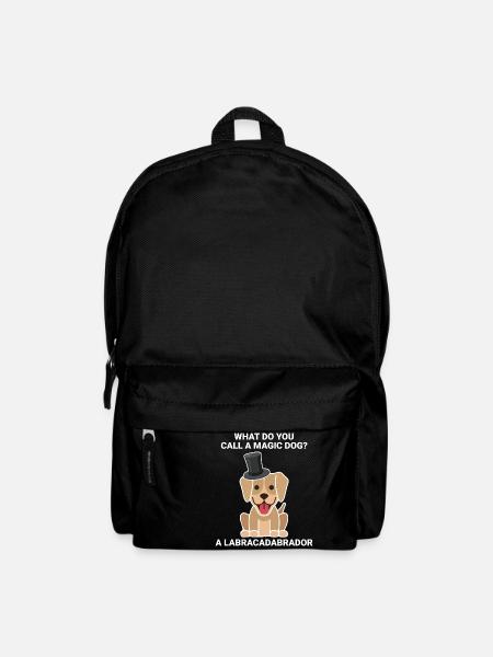 What do you call a dog that can do magic? - Backpack - black