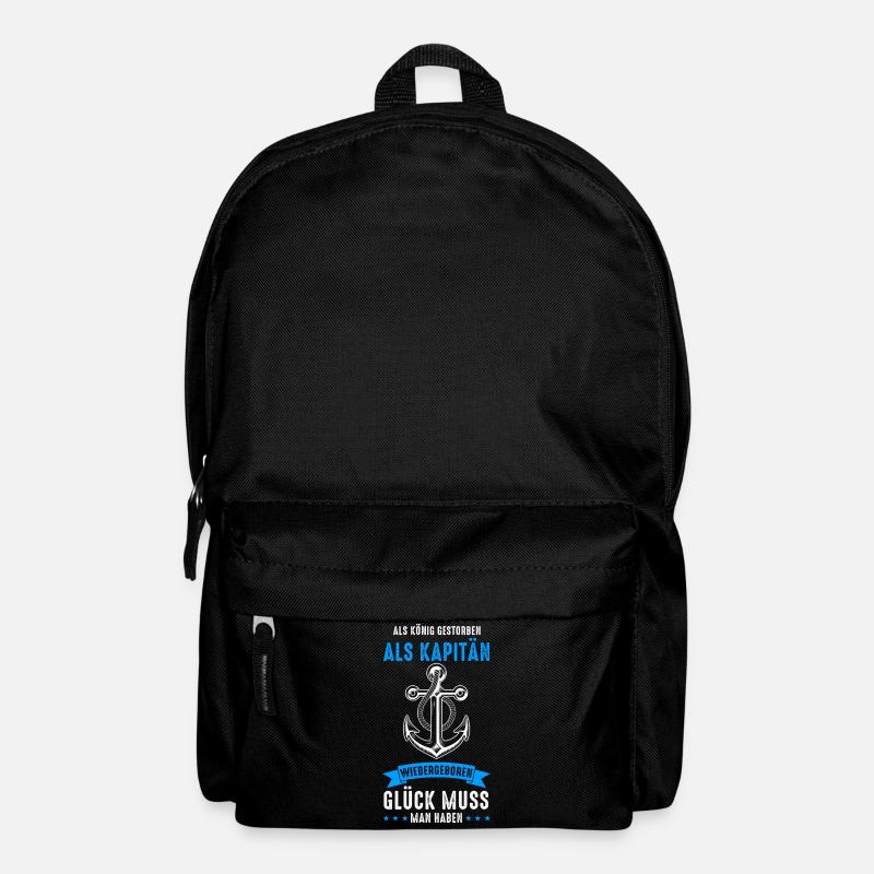 Kapitän Boot Bootfahren Bootsbesitzer Segelboot - Rucksack - Schwarz