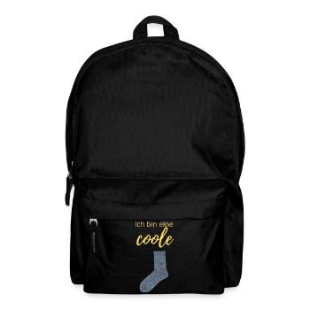 coole Socke - Rucksack - Schwarz - Vorne