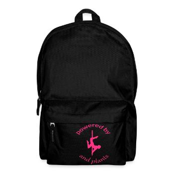 powered by poledance and plants - Rucksack - Schwarz - Vorne