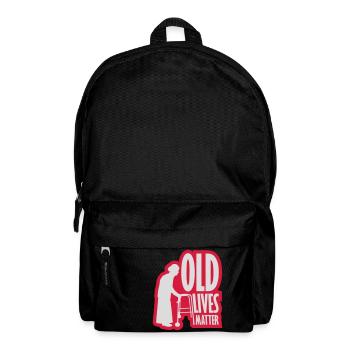 old lives matter quote - Backpack - black - Front