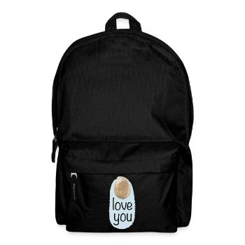ei love you - Rucksack - Schwarz - Vorne