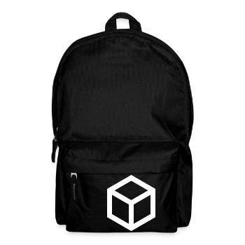 Einfach. Weiß. Würfel - Rucksack - Schwarz - Vorne
