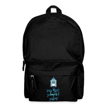 Das Meer schmeckt salzig - Rucksack - Schwarz - Vorne
