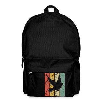 Retro pigeon shape design for pigeon fanciers - Backpack - black - Front