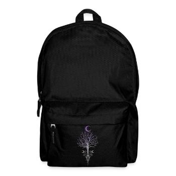 Okkulter Mondbaum Dunkler Herbst - Rucksack - Schwarz - Vorne