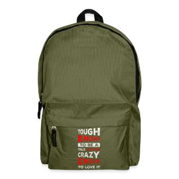 Flooring Tiles Master Construction - Backpack - olive green - Front