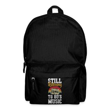 Cassette Radio 80s Hit Childhood - Backpack - black - Front
